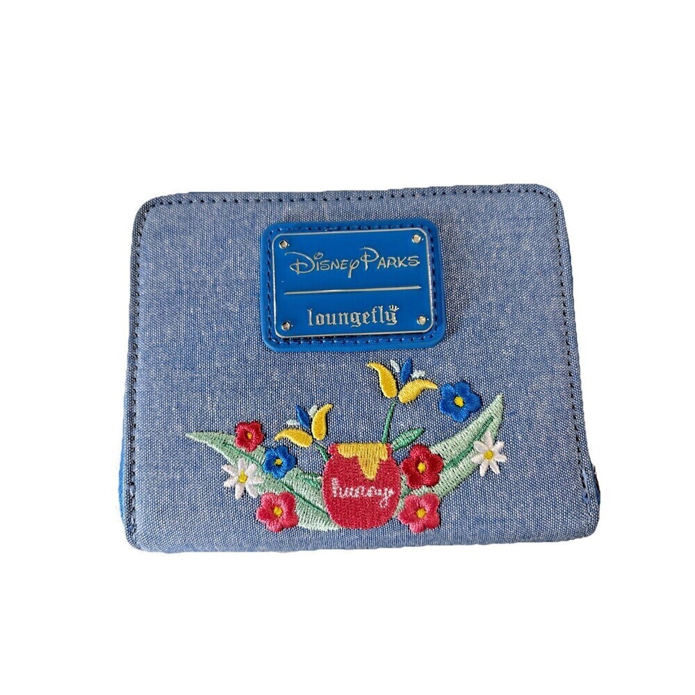 Disney Parks Loungefly Winnie the Pooh & Friends Zip Around Wallet NWT